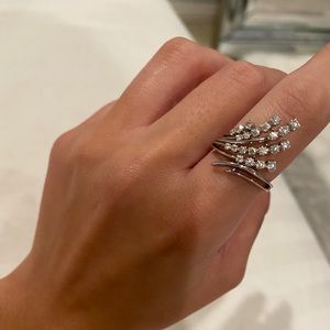 14k white gold ring diamonds